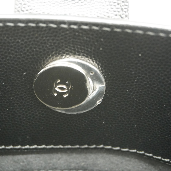 Auth  Chanel Deauville 2WAY Bag Women's Leather Handbag,Shoulder Bag,Tote Bag... - Picture 6 of 9